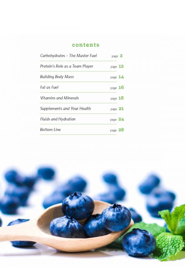 Nutrition Guide Table of Contents
