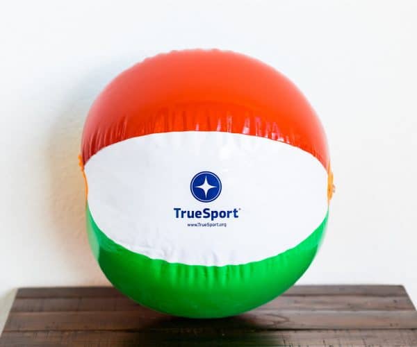 TrueSport branded beach ball.